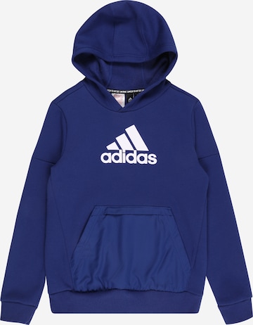 ADIDAS PERFORMANCE Athletic Sweatshirt in Blue: front