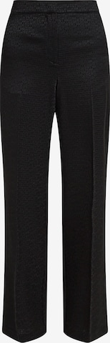 Regular Pantaloni cu dungă de la Karl Lagerfeld pe negru: față