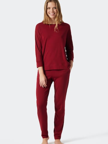 Pyjama 'Modern Nightwear' SCHIESSER en rouge : devant