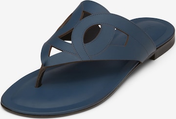 Marc O'Polo T-bar sandals in Blue: front