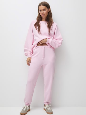 Pull&Bear Avsmalnet Bukse i rosa: forside