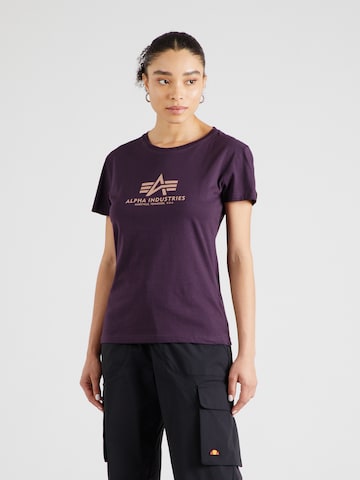 ALPHA INDUSTRIES Футболка в Лиловый: спереди