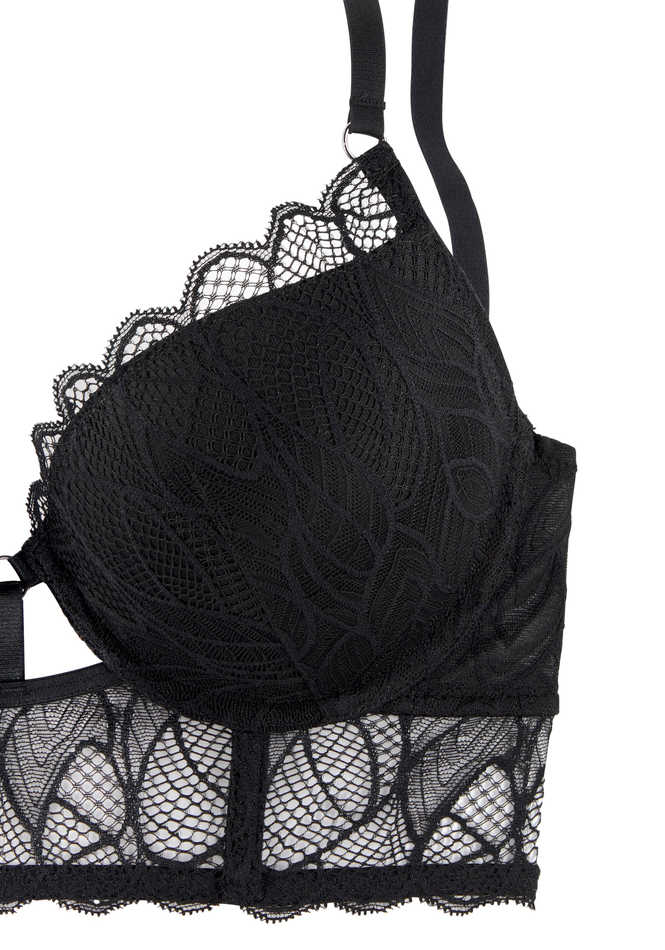 LASCANA Push-up BH i sort