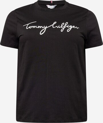 Tommy Hilfiger Curve Shirt in Black: front