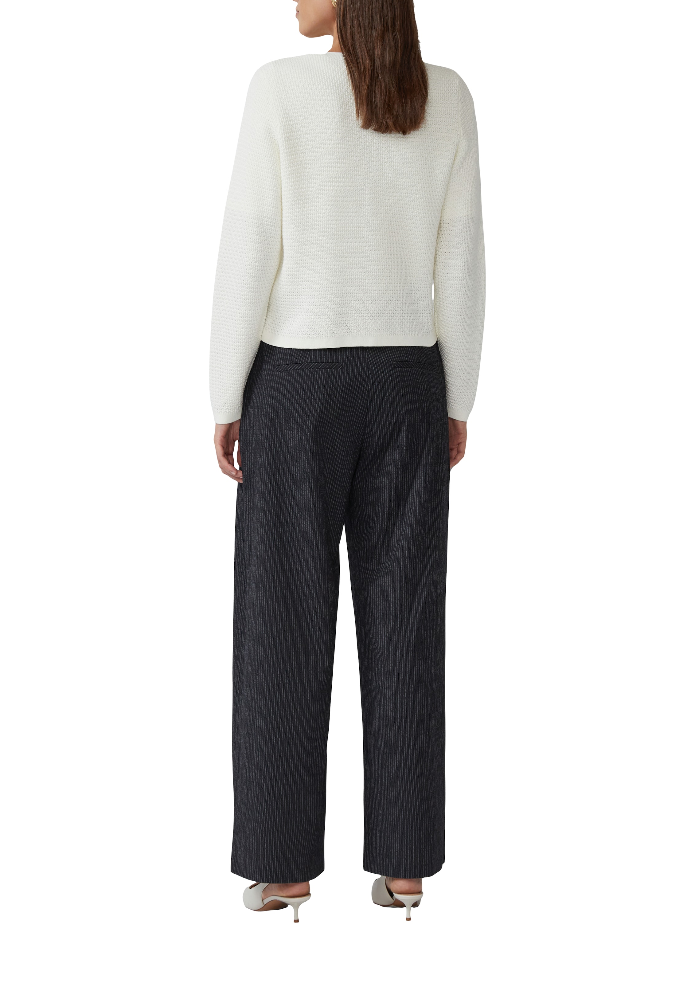 s.Oliver BLACK LABEL Knit Cardigan in White