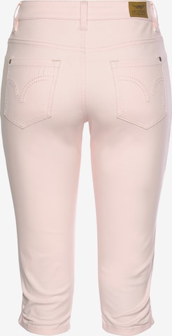 ARIZONA Skinny Caprijeans in Pink