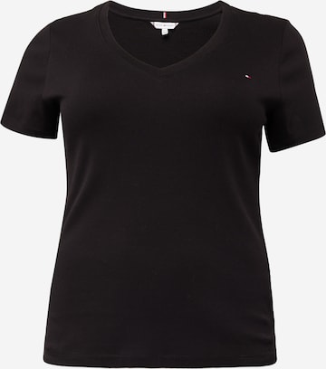 T-shirt Tommy Hilfiger Curve en noir : devant