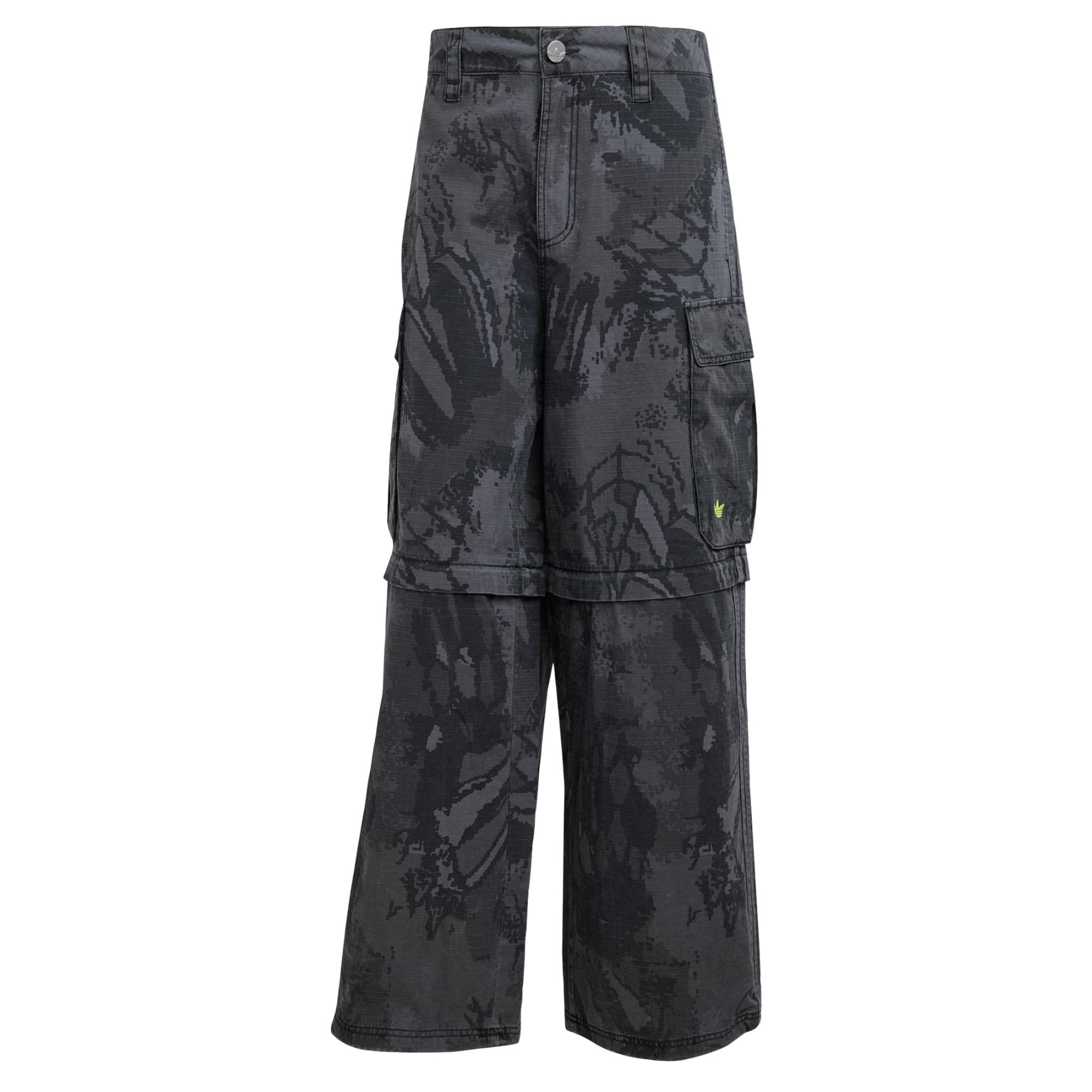 ADIDAS ORIGINALS - Pierna ancha Pantalón 'Zip-off Cargo' en gris: frente