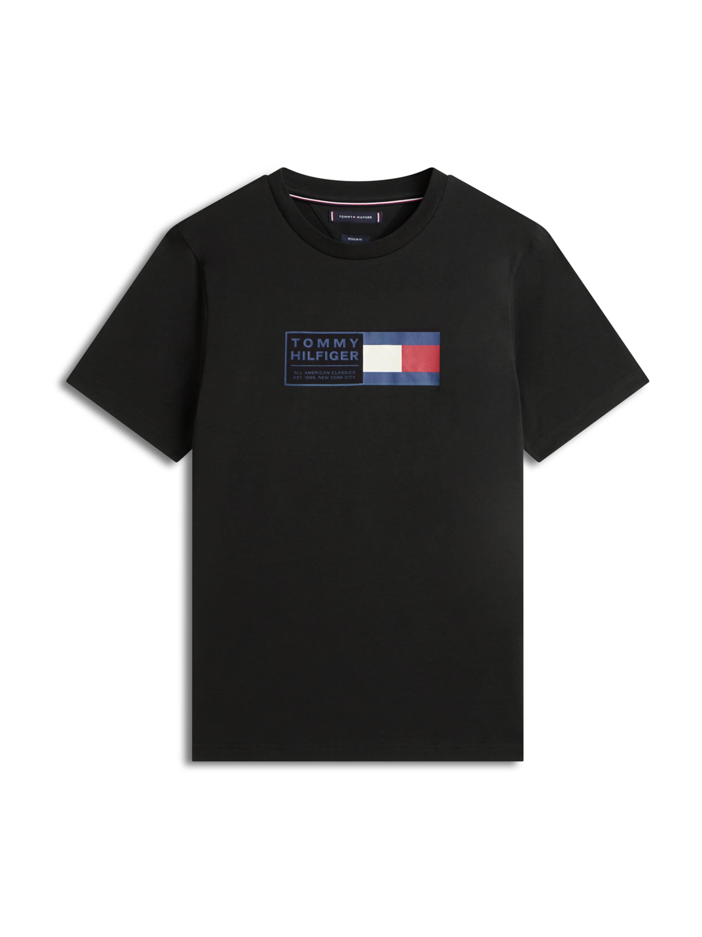 T-Shirt 'BRAND LOVE' TOMMY HILFIGER en noir : devant