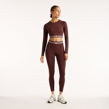 new balance Functioneel shirt 'AC Fitted Long Sleeve' in Rood