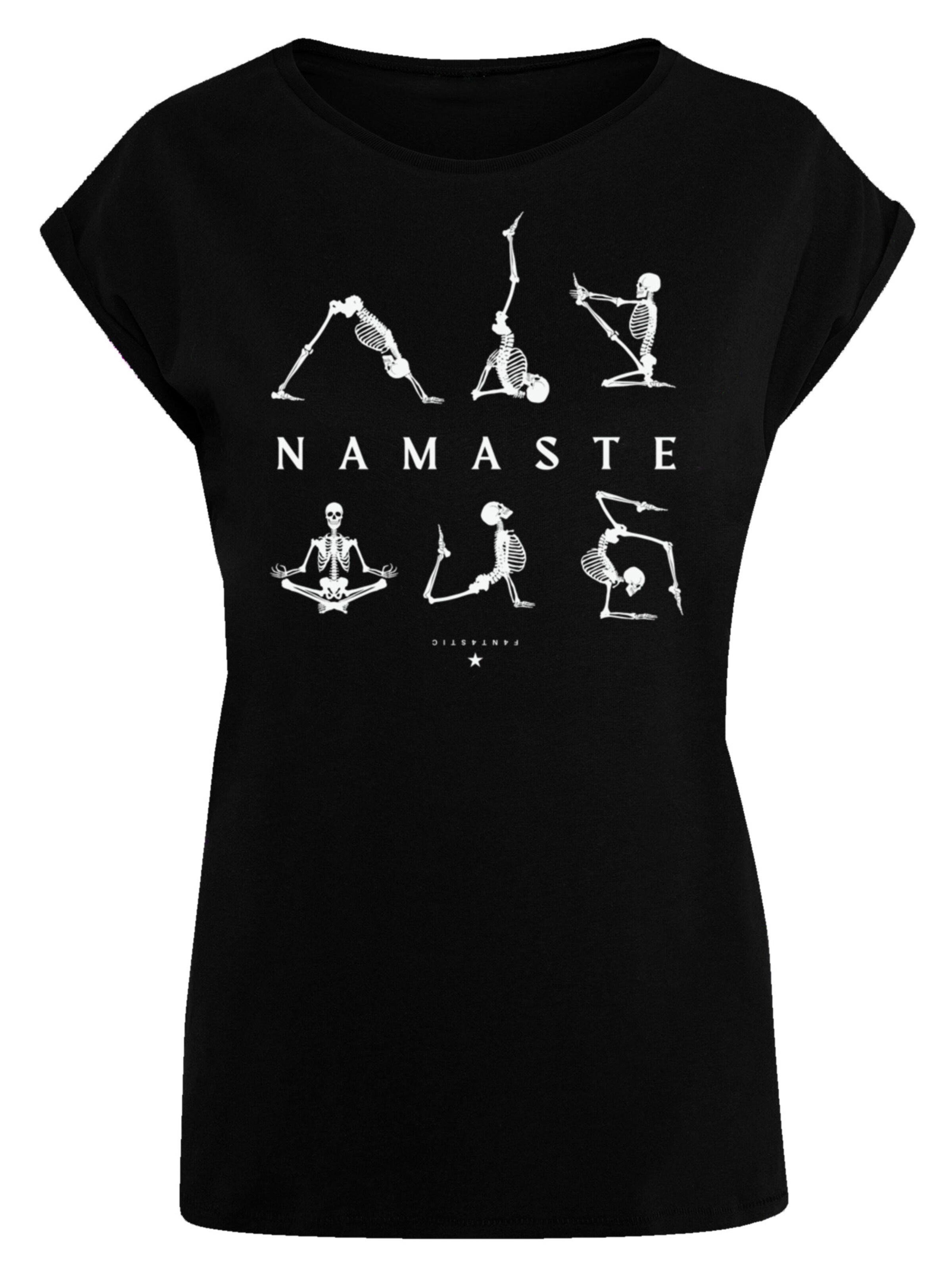 F4NT4STIC Shirt in Zwart: voorkant