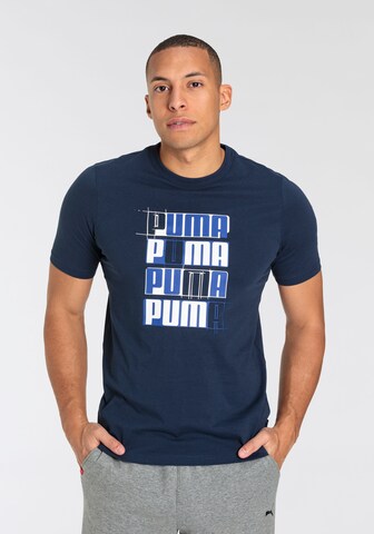 PUMA Funktionsshirt in Blau: Vorderseite
