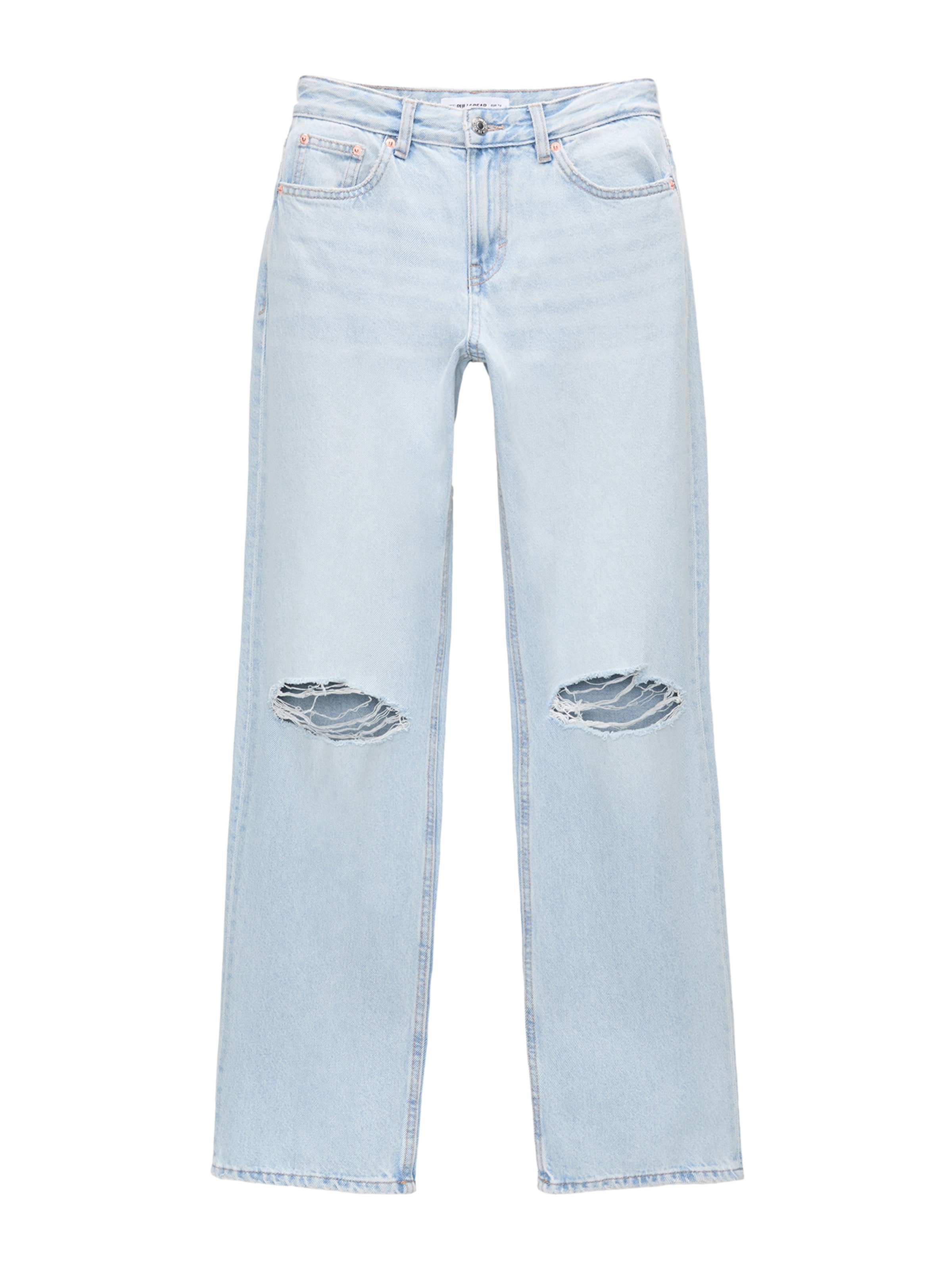 Pull&Bear Voľný strih Džínsy - Modrá: predná strana