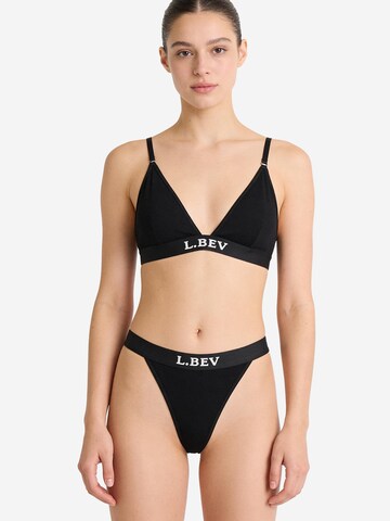 L.BEV Triangel Wäsche-Sets 'Infinito Nero Set' in Schwarz
