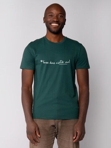 T-Shirt 'Fass Das Nicht An' Watapparel en vert : devant