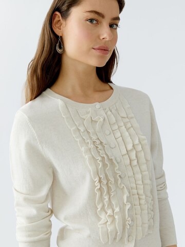 OUI Strickjacke in Weiß