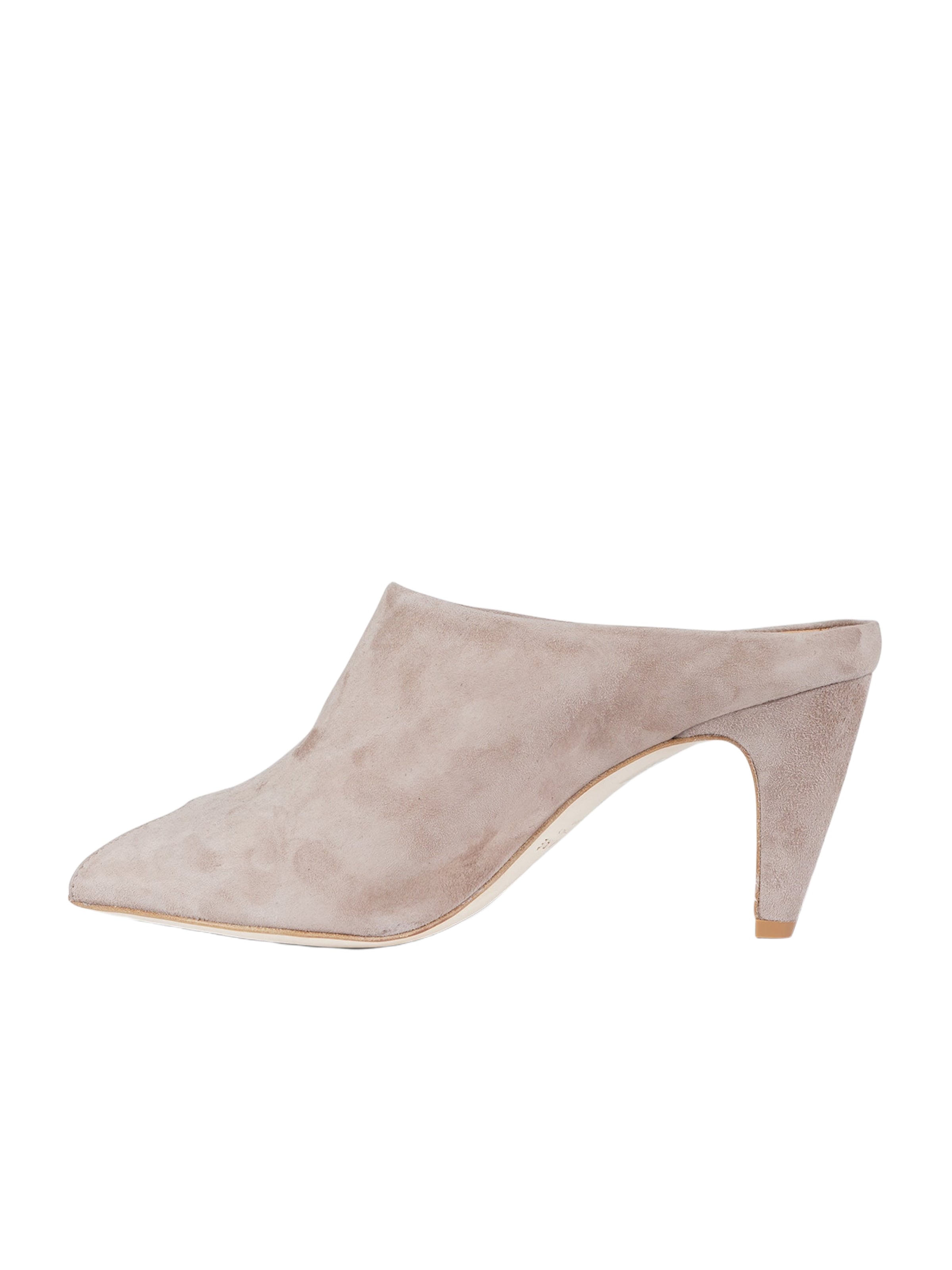 GISEL MOIRE - Sapatos com cunha frontal 'Giuly' em bege: frente