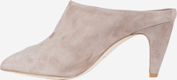 GISEL MOIRE - Sapatos com cunha frontal 'Giuly' em bege: frente