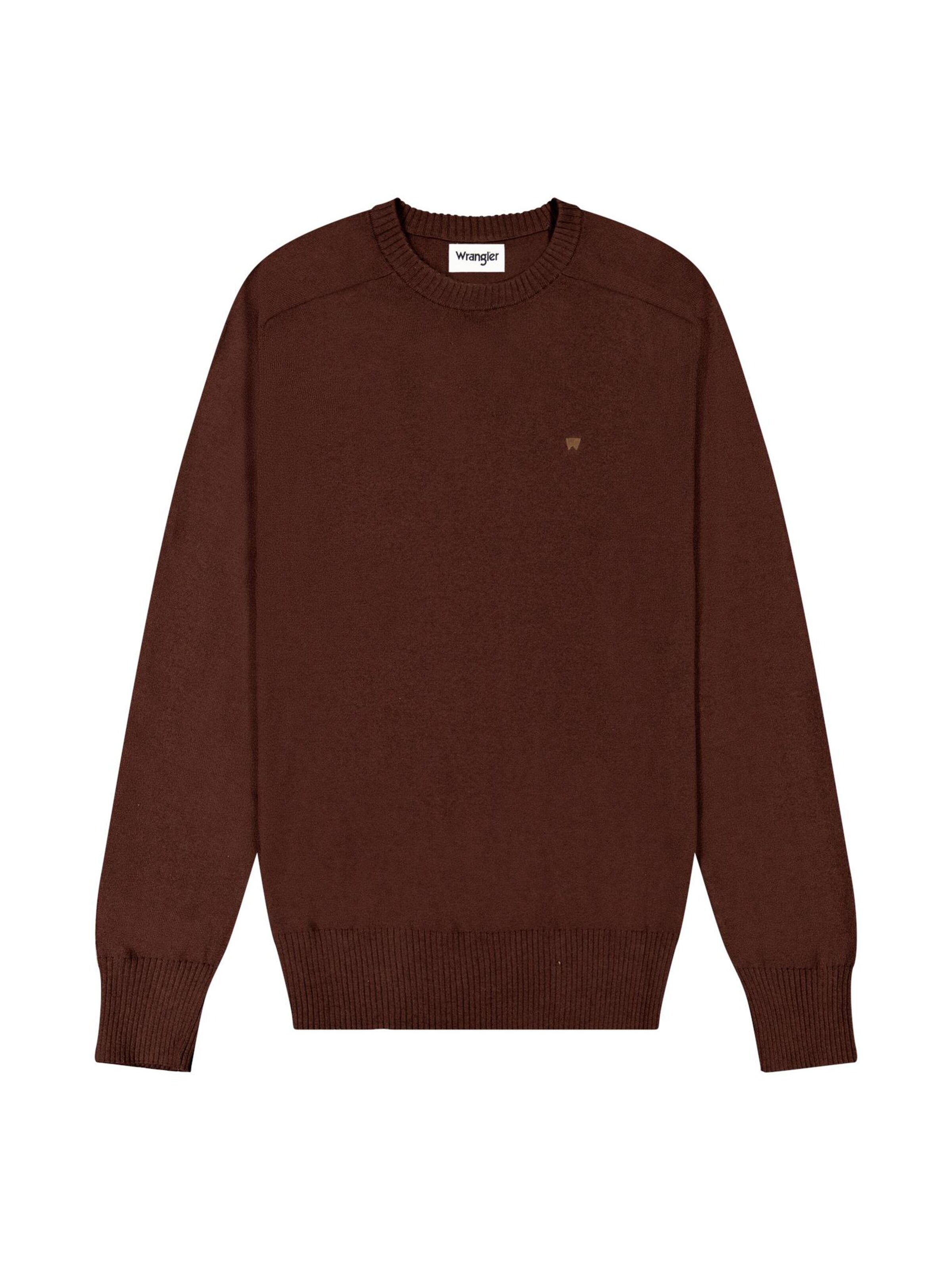 WRANGLER Pullover 'Knit Sweater'‌‌‌‌‌‌‌‌‌‌ in Braun