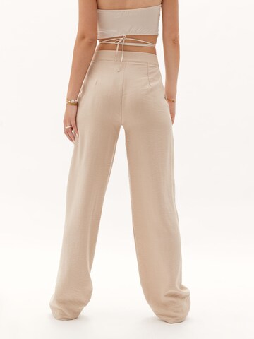 millane Wide leg Broek 'Merle' in Beige