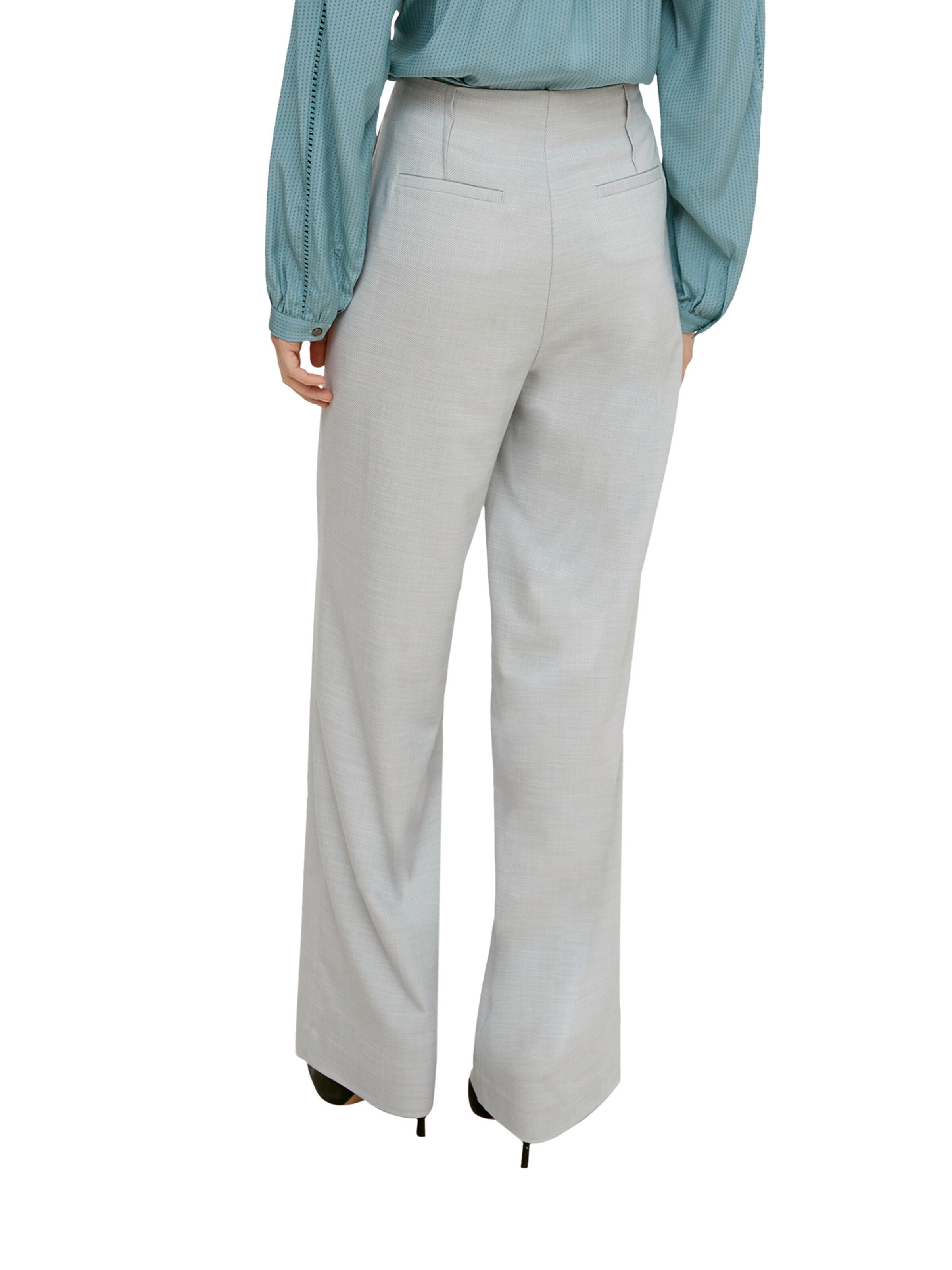 Regular Pantalon à pince COMMA en gris