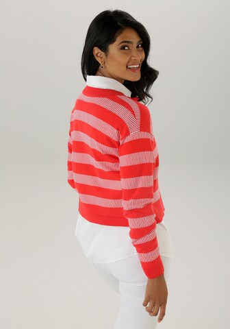 Aniston SELECTED Strickjacke in Rot