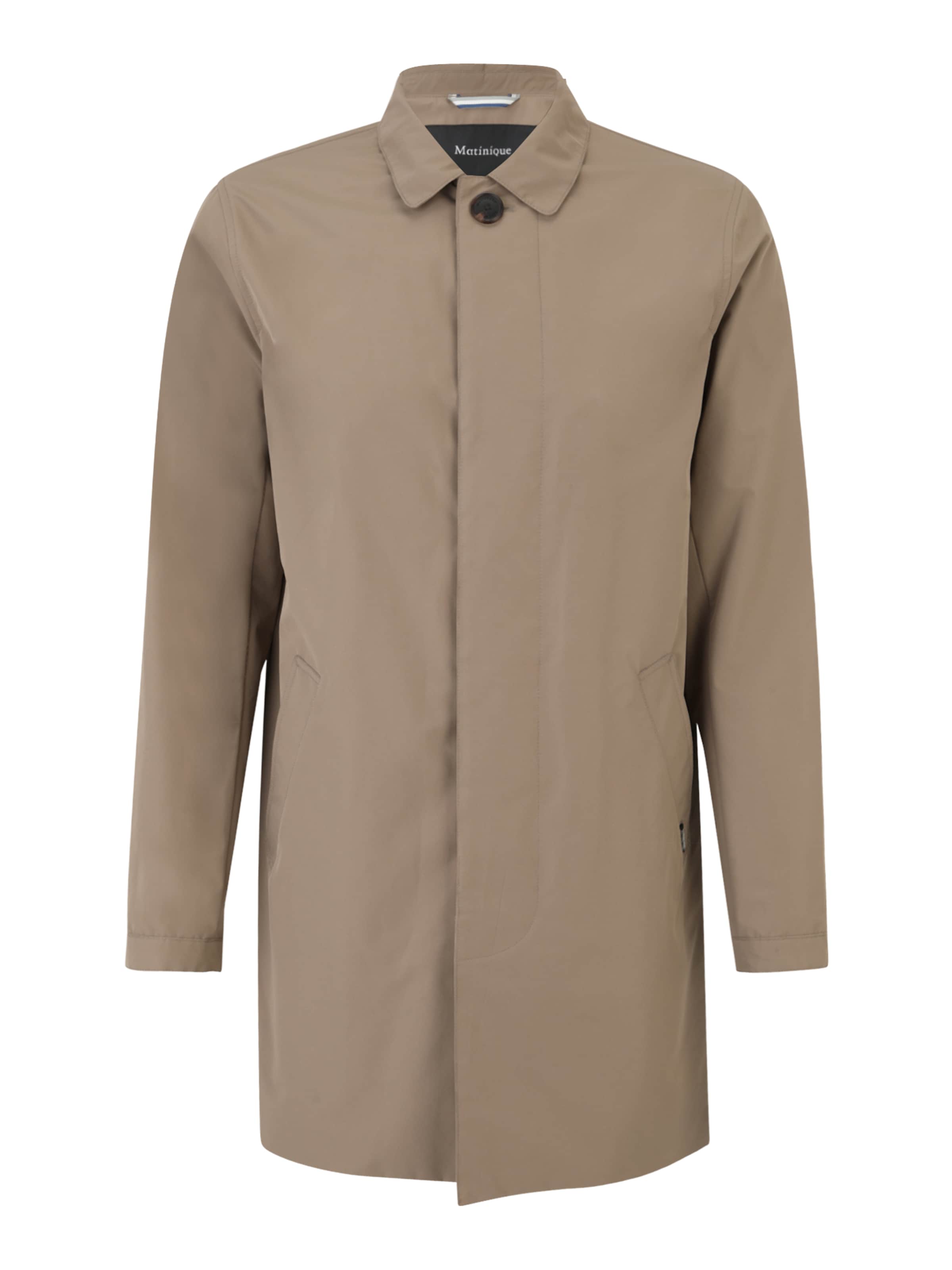Matinique Regular Fit Overgangsfrakke 'Mac Miles' i brun: forside