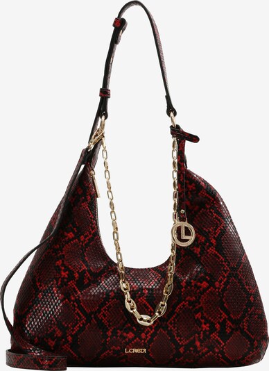 L.CREDI Hobo in rot / schwarz, Produktansicht