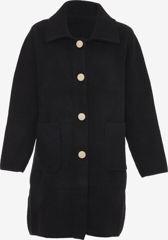 Manteau en tricot CELOCIA en noir : devant