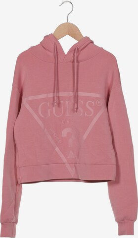 GUESS Sweatshirt & Zip-Up Hoodie in S in Pink: front