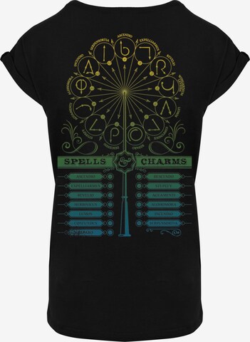 T-shirt 'Harry Potter Wingardium Leviosa Spells Charms' F4NT4STIC en noir