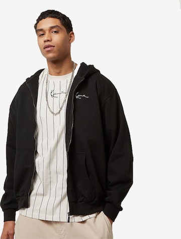 juoda Karl Kani Megztinis be užsegimo 'Signature Essential': priekis