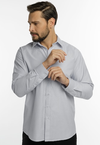 DreiMaster Klassik Regular fit Business Shirt in Grey: front