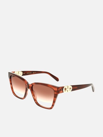 Lunettes de soleil FERRAGAMO en violet : devant