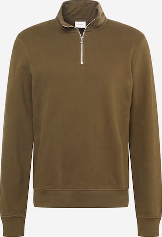 s.Oliver Sweatshirt in Grün: predná strana