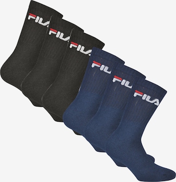 FILA Socks in Blue: front