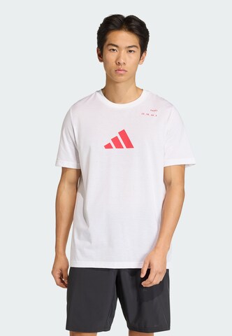 ADIDAS PERFORMANCE - Camiseta funcional 'Padel Category' en blanco: frente