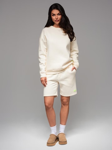 Ombre Sweatshirt i beige
