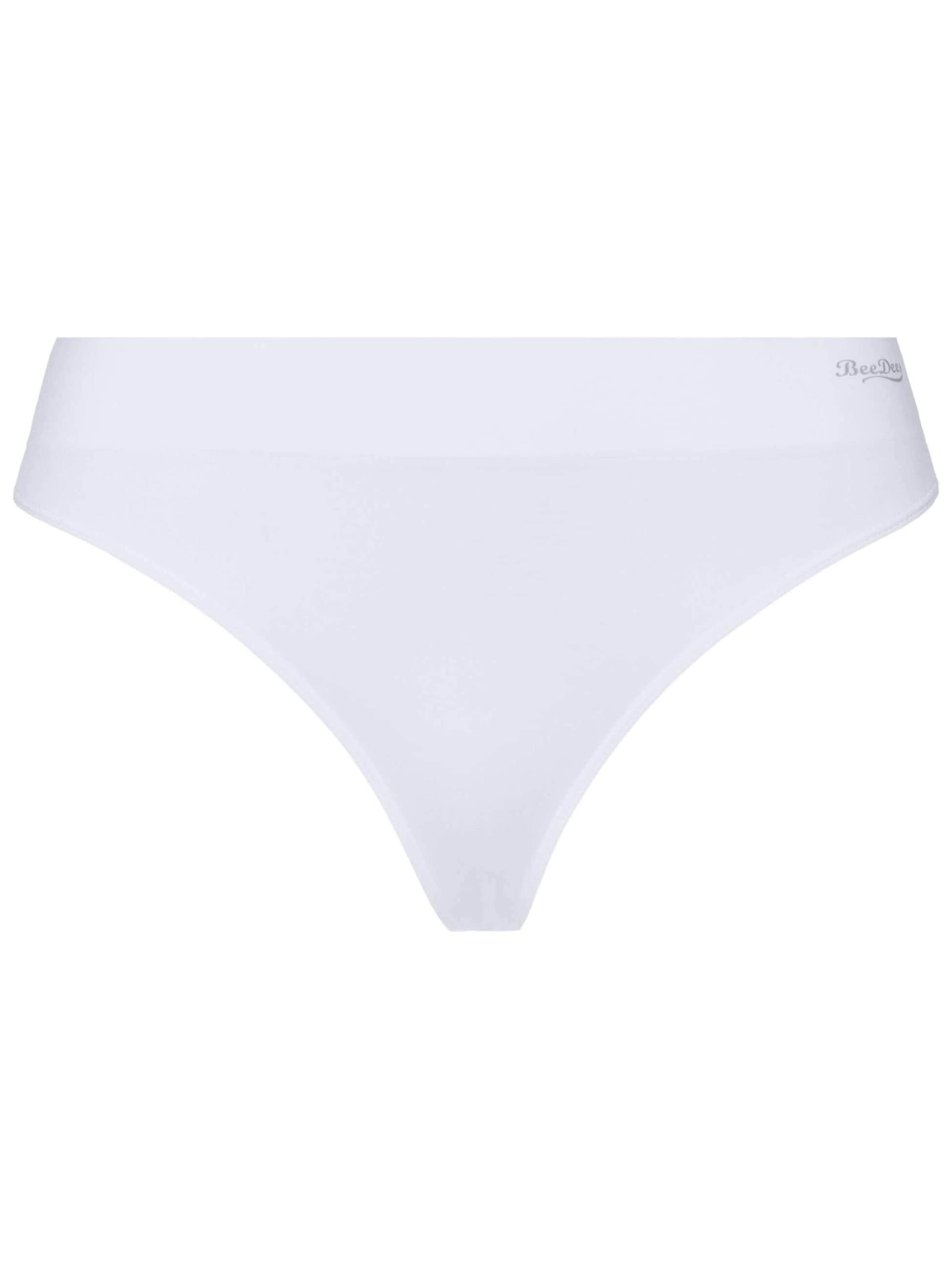 BeeDees Thong 'Boxer-String Comfee' in White: front