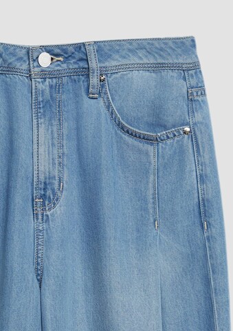 s.Oliver Wide leg Bandplooi jeans 'Suri' in Blauw