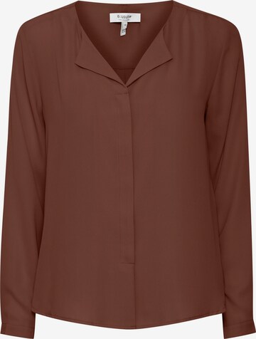 b.young Blouse 'HIALICE' in Bruin: voorkant