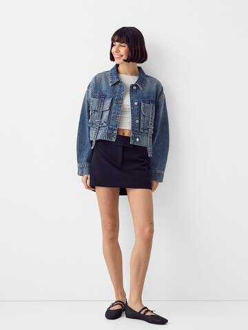 Bershka Between-season jacket in Blue