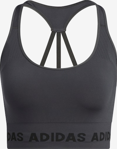 ADIDAS PERFORMANCE Sport-BH in anthrazit / schwarz, Produktansicht
