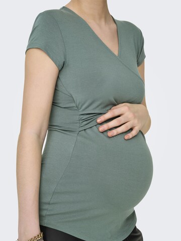 Only Maternity Shirt 'OLMLisa' in Green