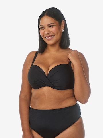 juoda Swim by Zizzi Mažinanti Bikinio viršutinė dalis 'Stina': priekis