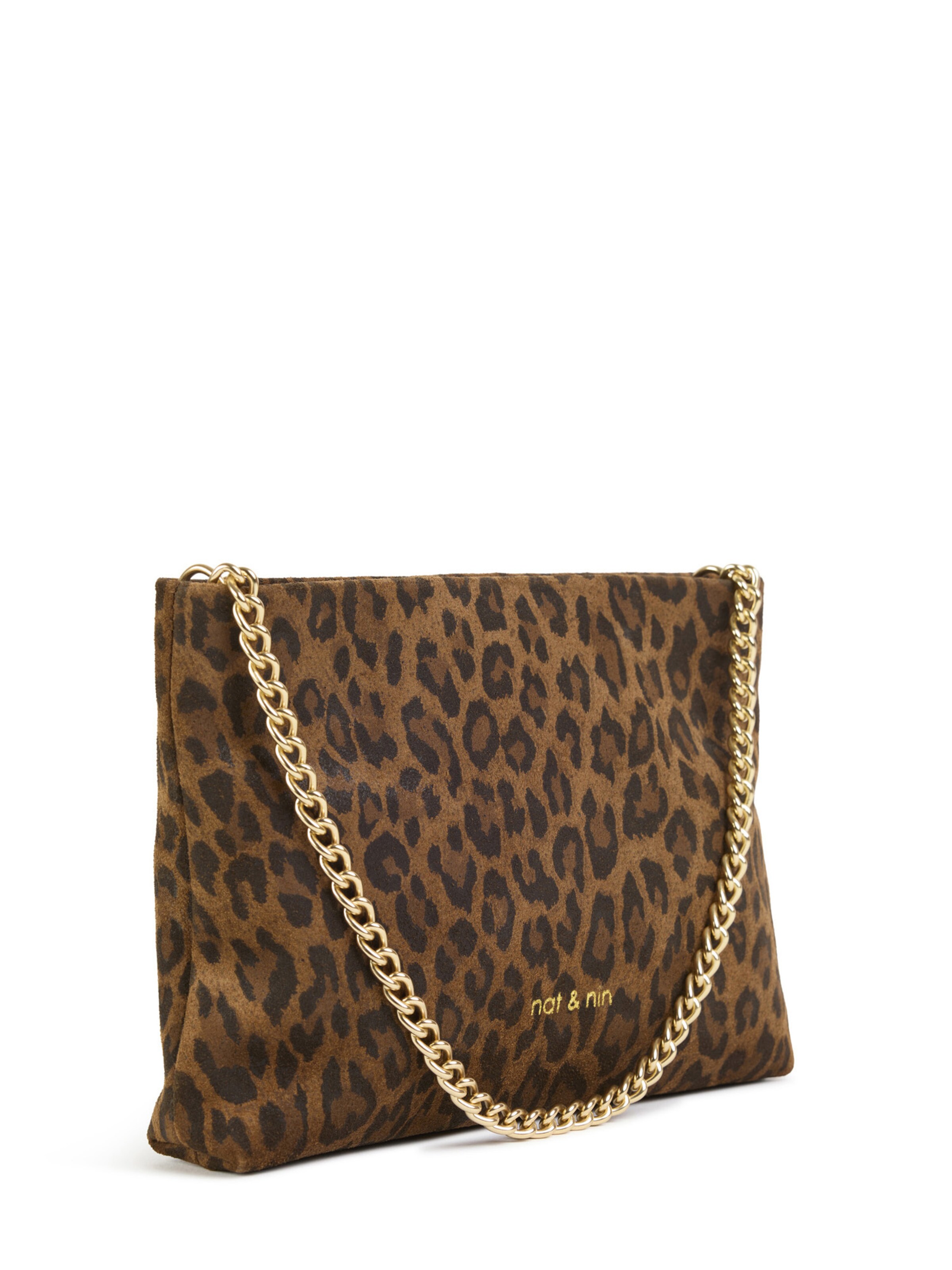 Nat&Nin Pisemska torbica ' MOLLY ' | rjava barva