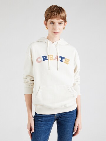 QS Sweatshirt in Beige: Vorderseite