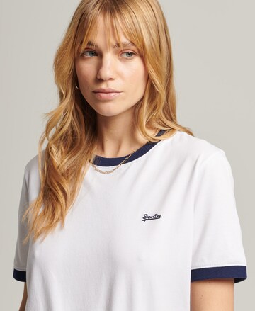 Superdry Shirt 'Ringer' in White