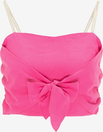 IZIA Top in Pink: front