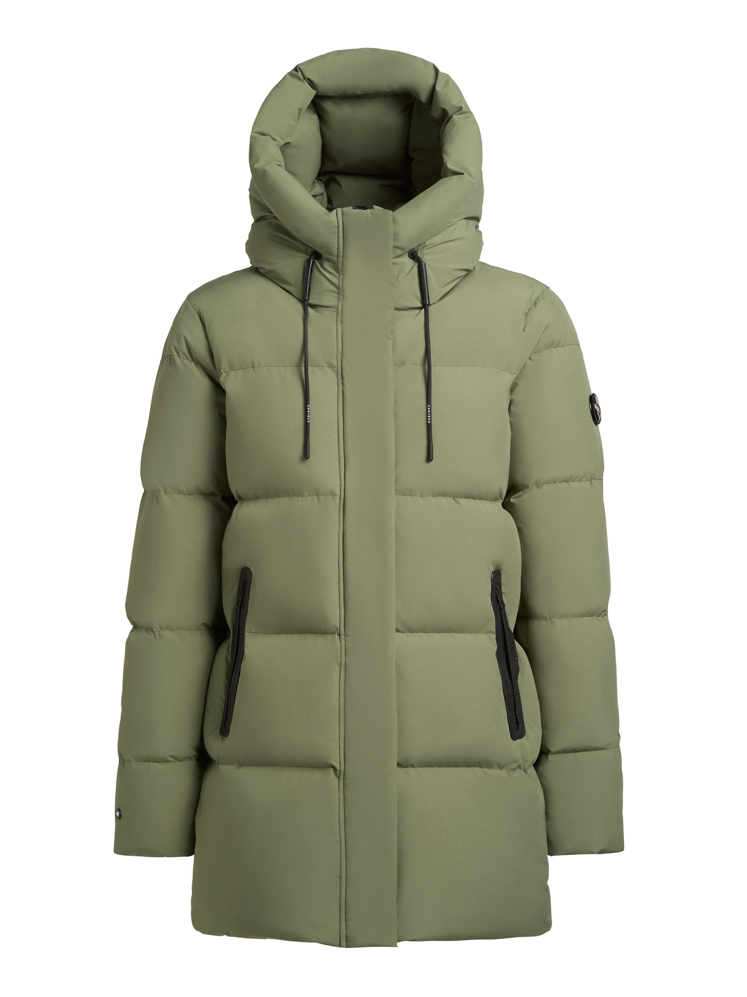 khujo Zimní bunda 'Drown' – zelená: přední strana